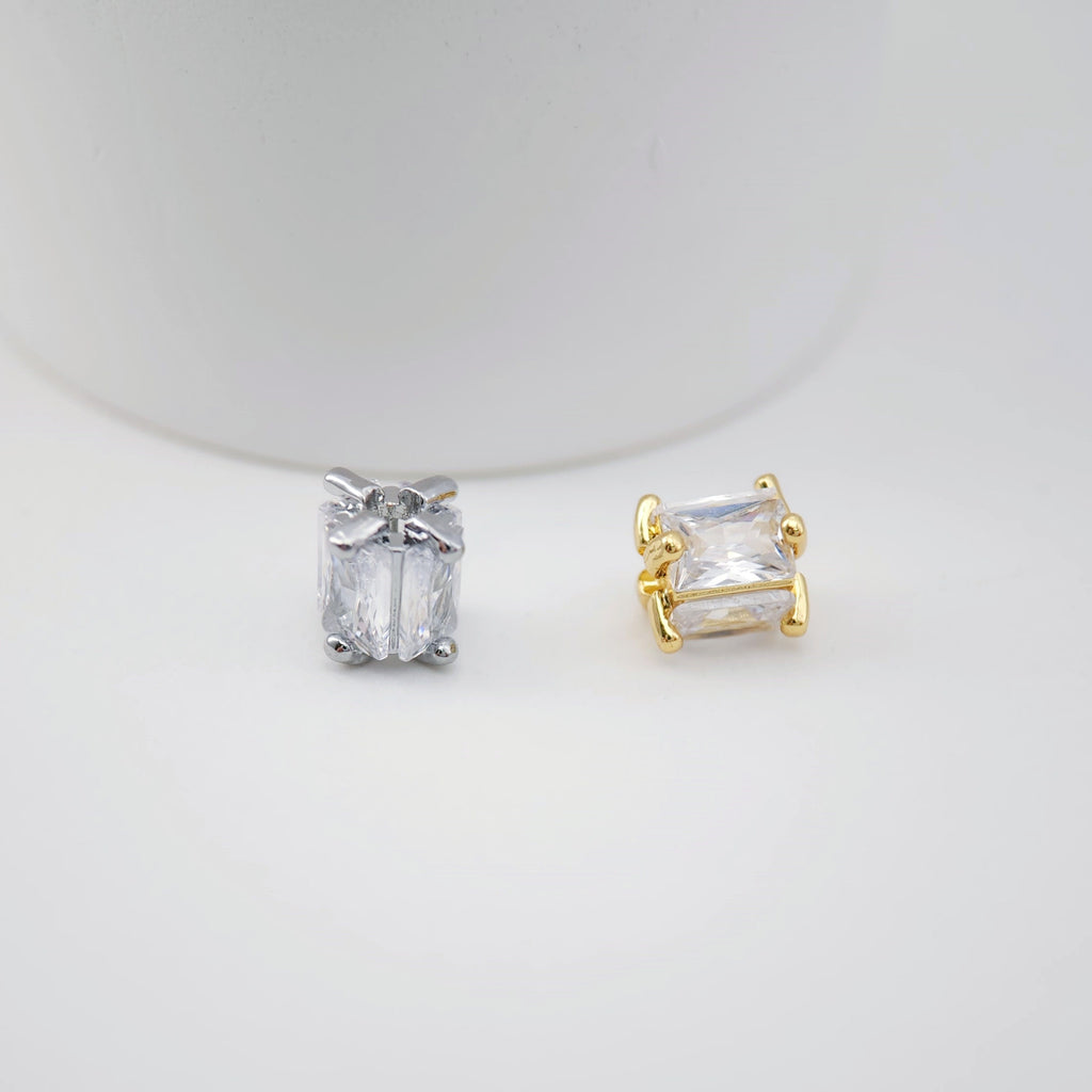 Spacer Beads Collection, 18K Gold/Silver Plated, Round Beads, CZ Pave Beads, Dainty Jewelry Making Beads, Jewelry Finding S1180