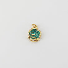 Load image into Gallery viewer, Ocean Pendant, 18K Gold Plated, Necklace Making Charm, Jewelry Findings S20812