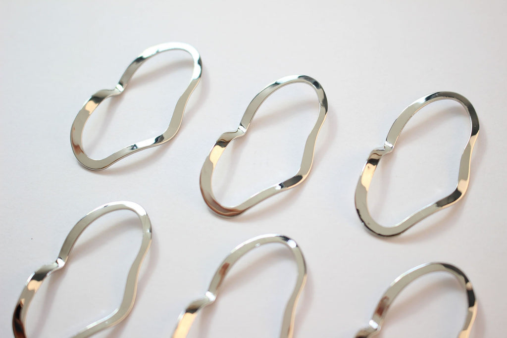 Irregular Openwork Pendant, 14K Gold/Silver Plated Charm, Necklace Pendant, Jewelry Making Pendant ZZ087