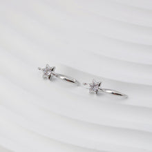 Load image into Gallery viewer, Hexagram Zircon Ear Wire Hook, Gold Plated Star Earring Hook, Hypoallergenic Hooks Earring , Handmade Earring Findings  Supplies D0092