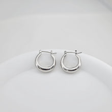 Load image into Gallery viewer, Gold U Shape Ear Hoops, 18K Gold/Silver Plated Leverback Earrings, Huggie Hoops Earring Findings D0347