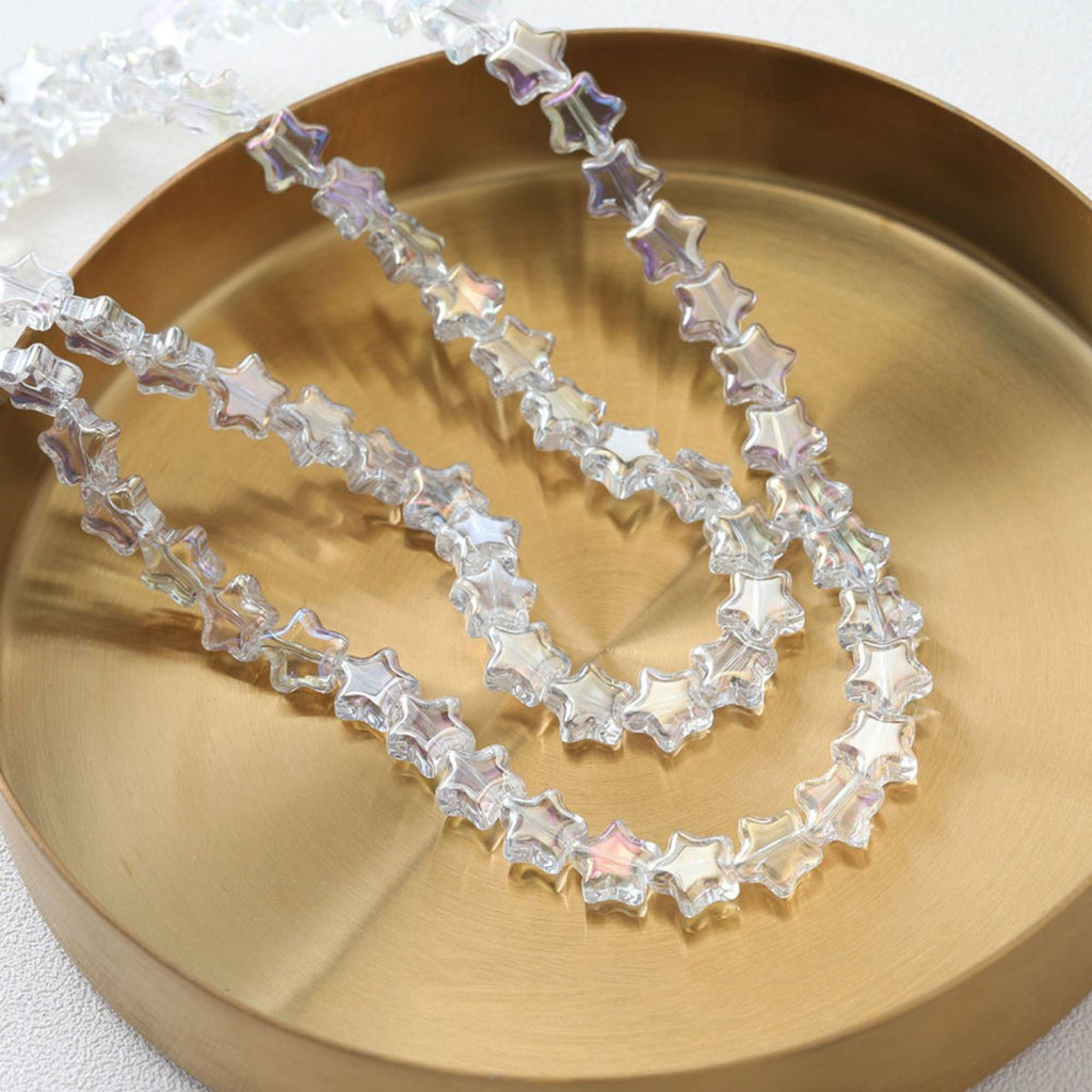 Star Glaze Beads, 9mm, Star Glass Crystal Beads for Jewelry Making, Bracelet DIY Beads Finding GZ536