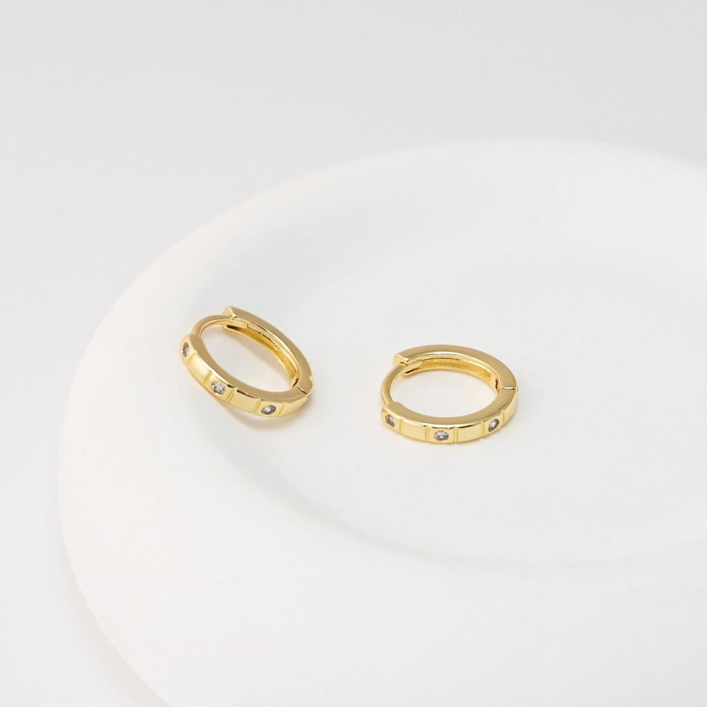 CZ Pave Earring Hoop, Gold Plated Huggie Hoop Earring, Hollow Leverback Earring, DIY Earring  Findings,Handmade Earring Supplies D0509-D0528