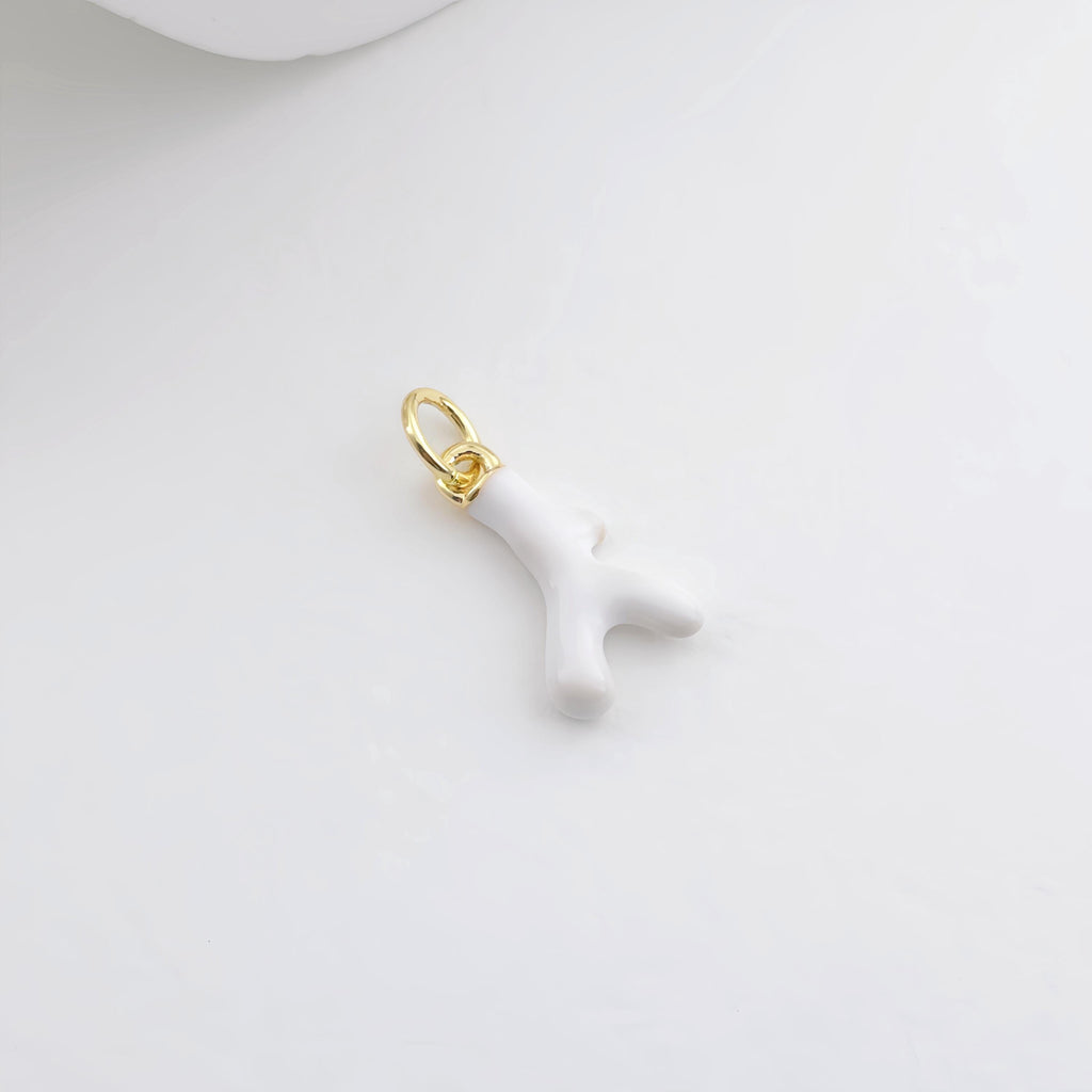 Enamel Marine Life Charms, Coral Pendant, Gold Plated Charms, Bracelet Making, Jewelry Findings S1292