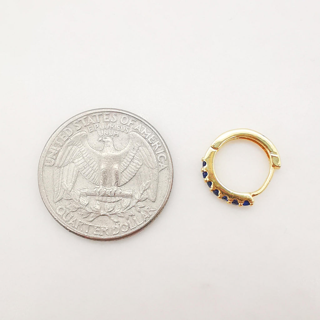 Cubic Ear Hoops Multicolor Pave Crystal , 14mm, 18K Gold Plated Leverback Earrings, Huggie Hoops Earring S1006