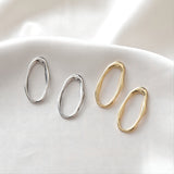 5pcs Oval Closed Jump Ring, 14K Shiny Gold/Silver Plated Jump Ring Connectors 24x13mm for Jewelry Making Supply JH020