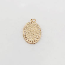 Load image into Gallery viewer, Cubic Saint Maria Charm, Religious Pendant, 18K Gold Plated Micro CZ Pave Our Lady Pendant, Vintage Necklace Making Charm S20373