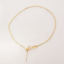 Load image into Gallery viewer, 18K Box Finished Chain for Necklace/ Bracelet With Spring Clasp, 0.8mm, 18 Inch/8 Inch READY To WEAR Necklace Bracelet Findings Z100