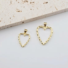 Load image into Gallery viewer, Openwork Star Charms, Openwork Heart Charms, 18K Gold Plated, Bracelet Making Pendant, Jewelry Findings S1278