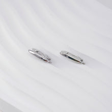 Load image into Gallery viewer, U Shape English lock with loop, Gold/Rhodium Plated Earring hoop, Hypoallergenic &amp; Nickel-Free, DIY Handmade Earring Findings Supplies D0095