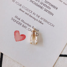 Cargar imagen en el visor de la galería, 10 piezas de dijes largos de lágrima de cristal, 10 colores a elegir, chapados en oro de 14 quilates, 18 x 7,5 mm, accesorios de joyería MY076-F040