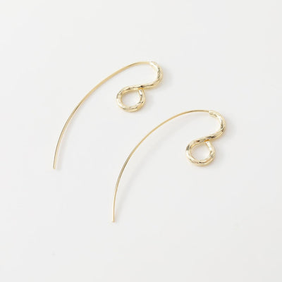 Long Ear Hooks, 14K Gold Earring Earring findings with loop, 15.2*48.6mm, Fish Hooks, Ear Wires for Jewelry Making GT066