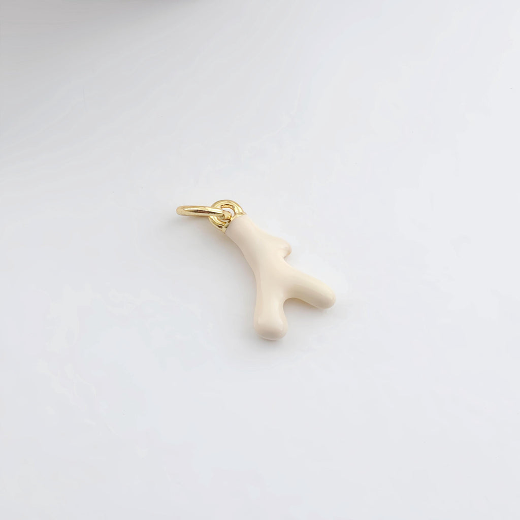 Enamel Marine Life Charms, Coral Pendant, Gold Plated Charms, Bracelet Making, Jewelry Findings S1292