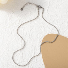 Load image into Gallery viewer, 18K Sparkling Necklace, 316L Stainless Steel, Ready to Wear Necklace, 40+5cm/17.7 inch ZD007