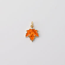 Load image into Gallery viewer, Enamel Four Leaf Clover/Maple Leaf/Leaf Pendant, CZ Charms, 18K Gold Plated Charms, For Bracelet And Necklace Making, Jewelry Findings S1436