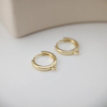 Load image into Gallery viewer, 4PCS Huggie Hoops Earring Hoop, 18K Gold Plated Leverback Ear Hoops, Gold Earring Making Findings for Jewelry Making D0148