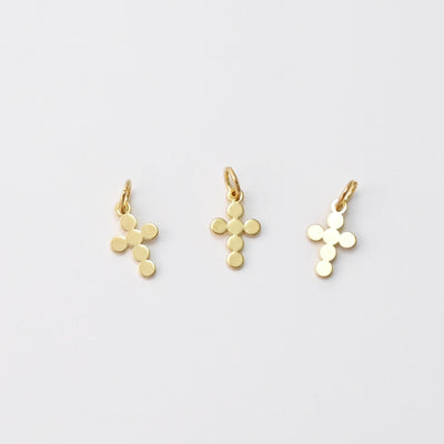 Gold Cross Charms, 18K Gold Plated Religious Charms, Cross Pendant,  Necklace Charms, Jewelry Findings S342