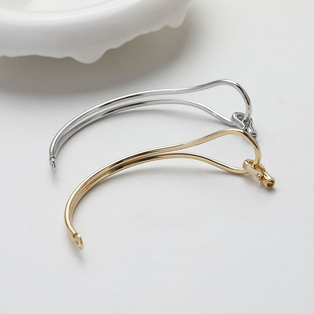 Conector de eslabones para pulsera, conector de cadena, chapado en oro/plata de 14 quilates, colgante para collar y pulsera, accesorio de joyería GZ522