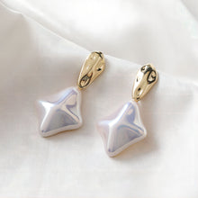 Load image into Gallery viewer, Irregular Stone Ear Post With Loop, S925 Silver Ear Pin Nickel Free Earrings, Gold Ear Stud, Hypoallergenic Earring Findings JJ016-ZX7001