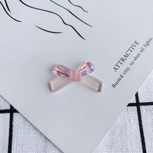Load image into Gallery viewer, 10pcs Aurora Acrylic Bow Pendant, Bow Beads, 34mm, Acrylic Dangle Charm for Jewelry Making, DIY Beads Finding MY125