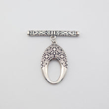 Load image into Gallery viewer, Boho OT Toggle Clasps, Antique Silver, 18k Gold, One Set OT Buckle, Necklace Closure, Connectors Clasps S1152