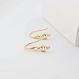 10pcs Fish Hooks, 18K Gold Plated Ear Wires, Gold Earring Earring Hooks, Ear Wires for Jewelry Making ZX294