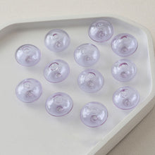 Load image into Gallery viewer, Glass Bubble Beads, 17-19mm, Oval OpenworkGlass Beads, Hand Blown Hollow Oval Globes for Jewelry Making, DIY Beads Finding GZ008