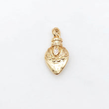 Load image into Gallery viewer, Vintage Gold Bottle Charms, 18K Real Gold Plated Pave CZ Bottle Pendants, Vintage Necklace Making Charms S20450