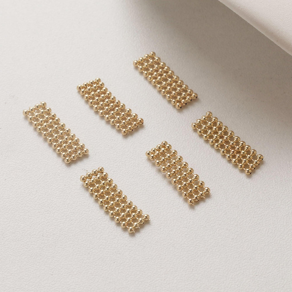 Beads Chain Link Connector, 14K Gold Plated, Neckalce Bracelet Making Pendant, Jewelry Supply Finding GZ755