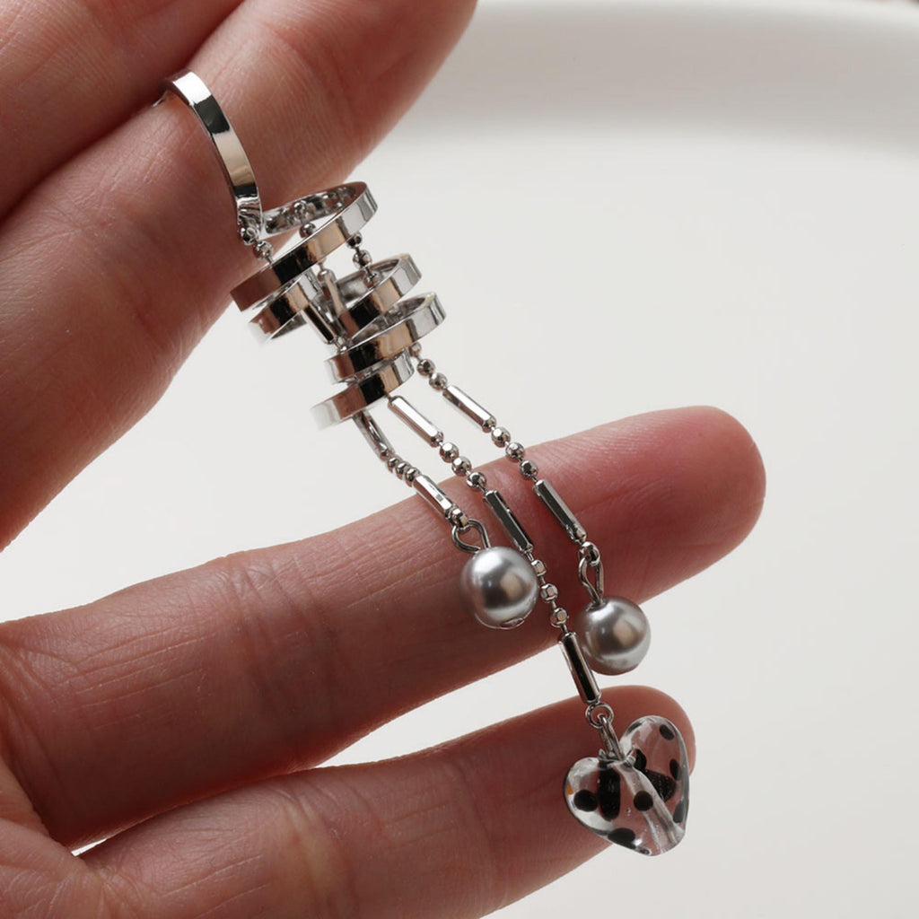 Designed Irregular Tassel Stud Post Earrings, 14K Gold Plated/Silver Tassel Earring GZ751