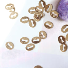 Load image into Gallery viewer, 14K Gold Filled Oval Engraved Tag Connector Links - DIY Jewelry Findings for Necklace/Bracelet Making BL011