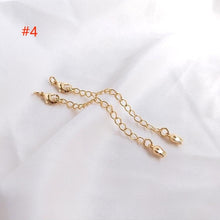 Load image into Gallery viewer, 10PCS Extender Chain with Lobster Claw Clasps 65mm, 14K Gold Plated Necklace Bracelet Making Findings YY005