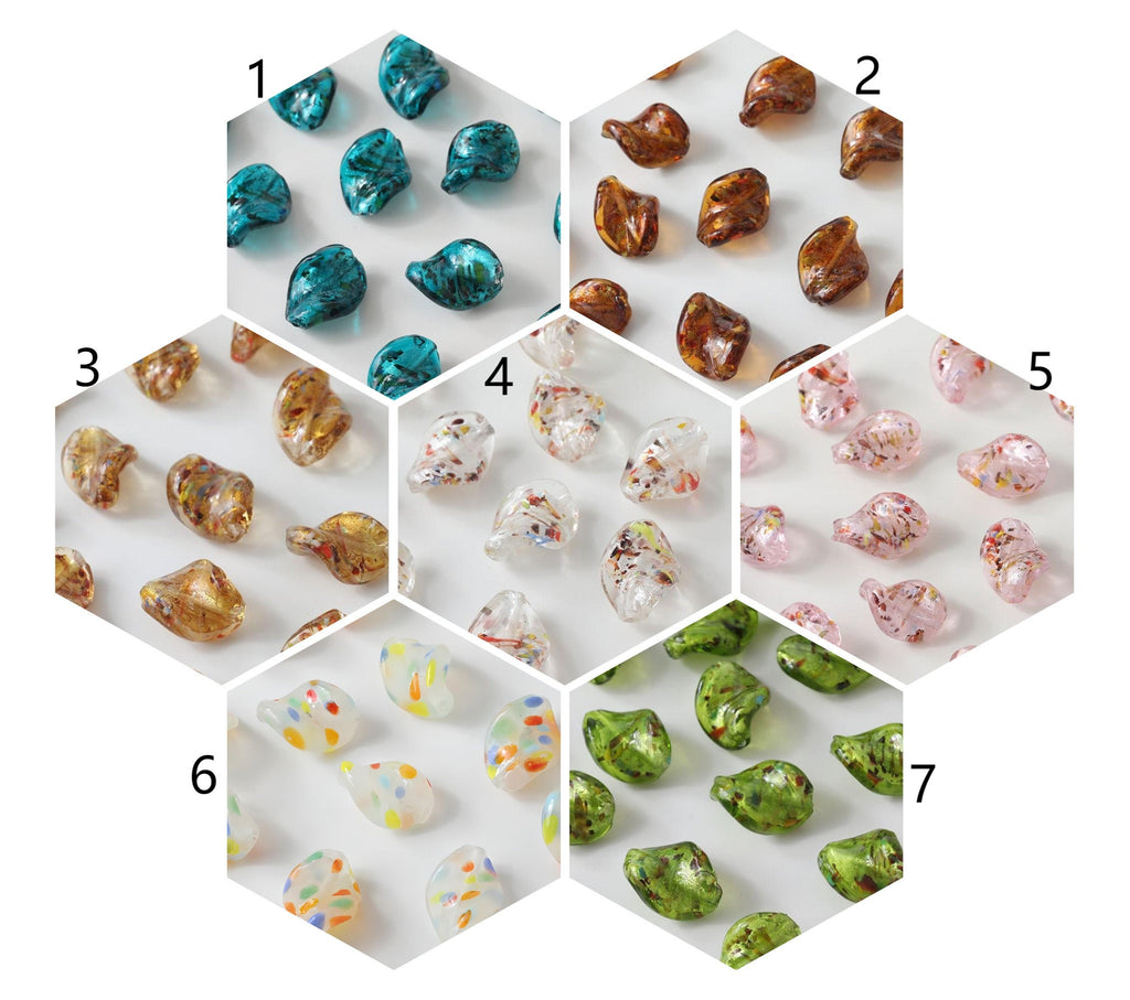 Cuentas esmaltadas irregulares, cuentas espaciadoras, 15 x 20 mm, cuentas sueltas de cristal para hacer joyas, hallazgos de cuentas DIY GZ040