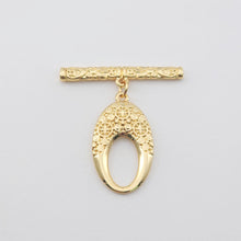 Load image into Gallery viewer, Boho OT Toggle Clasps, Antique Silver, 18k Gold, One Set OT Buckle, Necklace Closure, Connectors Clasps S1152