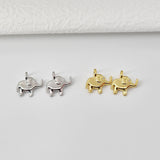 Elephant Pendant, 18K Gold Plated Brass Animal Charm, Bracelet Necklace Making Charm, Jewelry Findings S20707