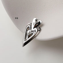 Load image into Gallery viewer, Shiny Heart Charms, 14K Gold Plated Love Pendant, Necklace Making Pendants, Jewelry Findings GZ738