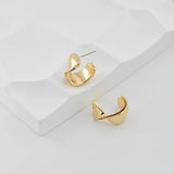 C Shape Earrings Post, 14K Gold Plated, S925 Silver Ear Pin Nickel Free Earrings, Ear Stud, Hypoallergenic Earring Findings ZX142