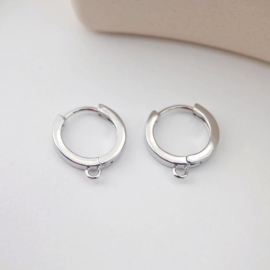 4PCS Huggie Hoops Earring Hoop, 18K Gold Plated Leverback Ear Hoops, Gold Earring Making Findings for Jewelry Making D0148