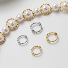 Load image into Gallery viewer, 14K Gold Plated Ring Connector, Ring Beads, Ring Pendant, Jewellery Making Findings GT049