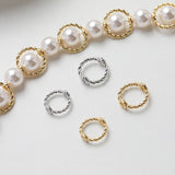 14K Gold Plated Ring Connector, Ring Beads, Ring Pendant, Jewellery Making Findings GT049