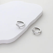 تحميل الصورة إلى عارض المعرض، طوق أذن من الزركونيا المكعبة، قرط دائري مطلي بالذهب، قرط خلفي، نتائج صنع الأقراط بنفسك، لوازم صنع الأقراط يدويًا D0514-D0525