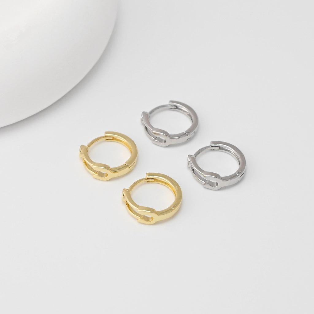 CZ Pave Earring Hoop, Gold Plated Huggie Hoop Earring, Hollow Leverback Earring, DIY Earring  Findings,Handmade Earring Supplies D0509-D0528