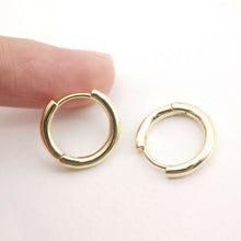 Load image into Gallery viewer, Glossy Surface Earring Hoop, Classic Simple Huggie Earring, Everyday Huggie Hoops Multiple Sizes Customised,Handmade Earring Supplies D0111