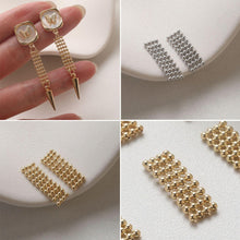 Load image into Gallery viewer, Beads Chain Link Connector, 14K Gold Plated, Neckalce Bracelet Making Pendant, Jewelry Supply Finding GZ755