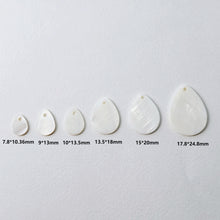 Load image into Gallery viewer, 10pcs Drop Shape Shell Pendant, Shell Charm, Earring Making Findings, Jewelry Making Findings RY063