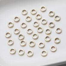 Load image into Gallery viewer, Gold Plated Circle Pendant , 9mm, 2 holes, Nickel Free Circle Charm, Circle Connectors, DIY Jewelry Making Findings GZ510