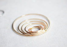 Load image into Gallery viewer, 10pcs- 14K Gold Plated Circle Pendant , 8/15/20/25/30/40mm, Nickel Free Circle Charm, Connectors, DIY Jewelry Making Findings JY025