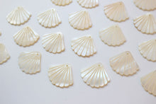 Load image into Gallery viewer, 10pcs Leaf Shape Shell Pendant, Shell Pendant, Shell Charm, Earring Making Findings, Jewelry Making Findings ZZ100