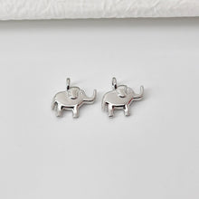 Load image into Gallery viewer, Elephant Pendant, 18K Gold Plated Brass Animal Charm, Bracelet Necklace Making Charm, Jewelry Findings S20707