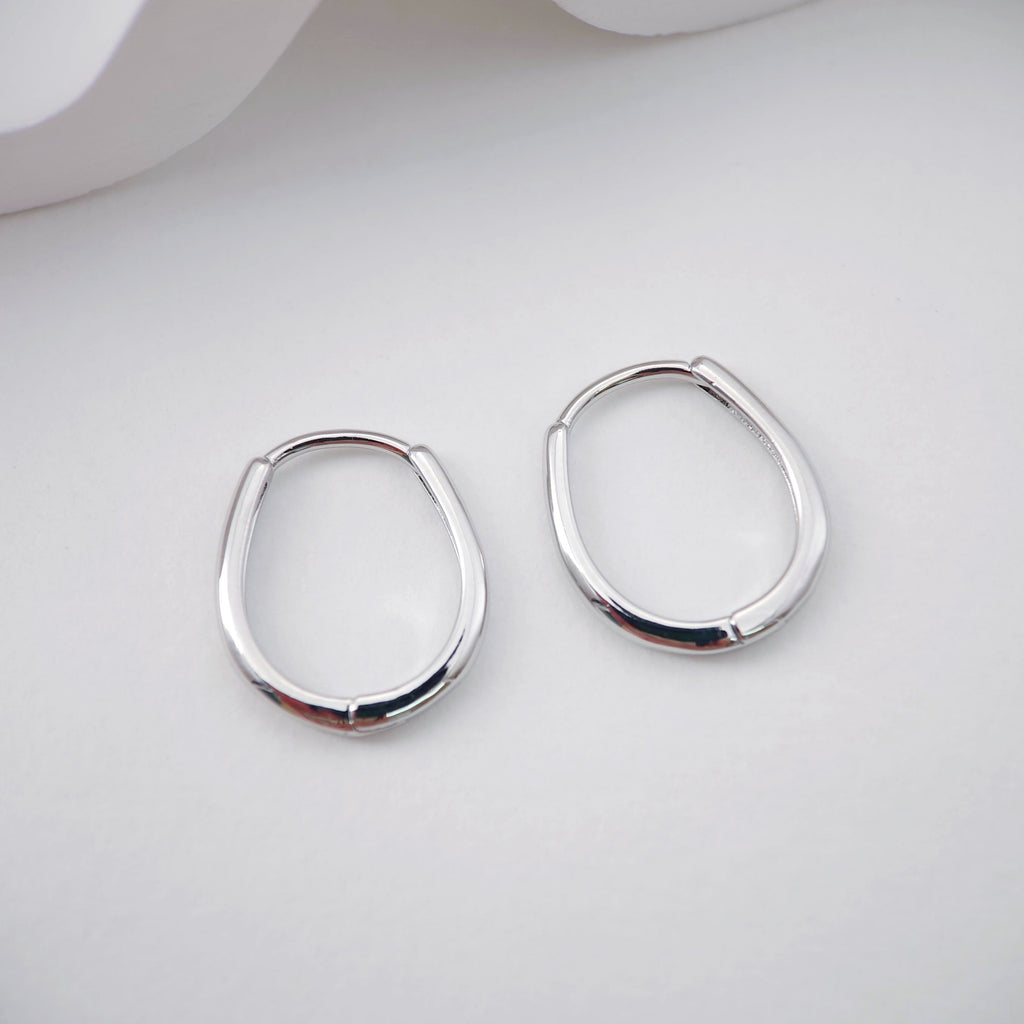 Pear Earring Hoop, Gold Plated Huggie Hoop Earring , Huggie Hoops DIY Earring  Findings,Handmade Earring Supplies D0103